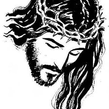 Схема вышивки «Лик Христа»