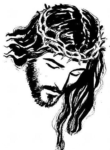 Лик Христа - иконы, иисус, монохром, религия - оригинал