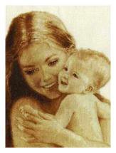 Радость - дети, материнство, мама, монохром - оригинал