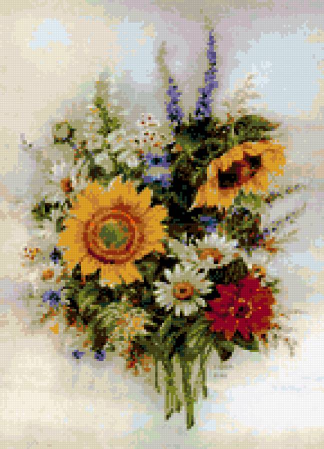 букетик - цветы разные - предпросмотр