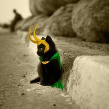 Схема вышивки «Loki Cat»