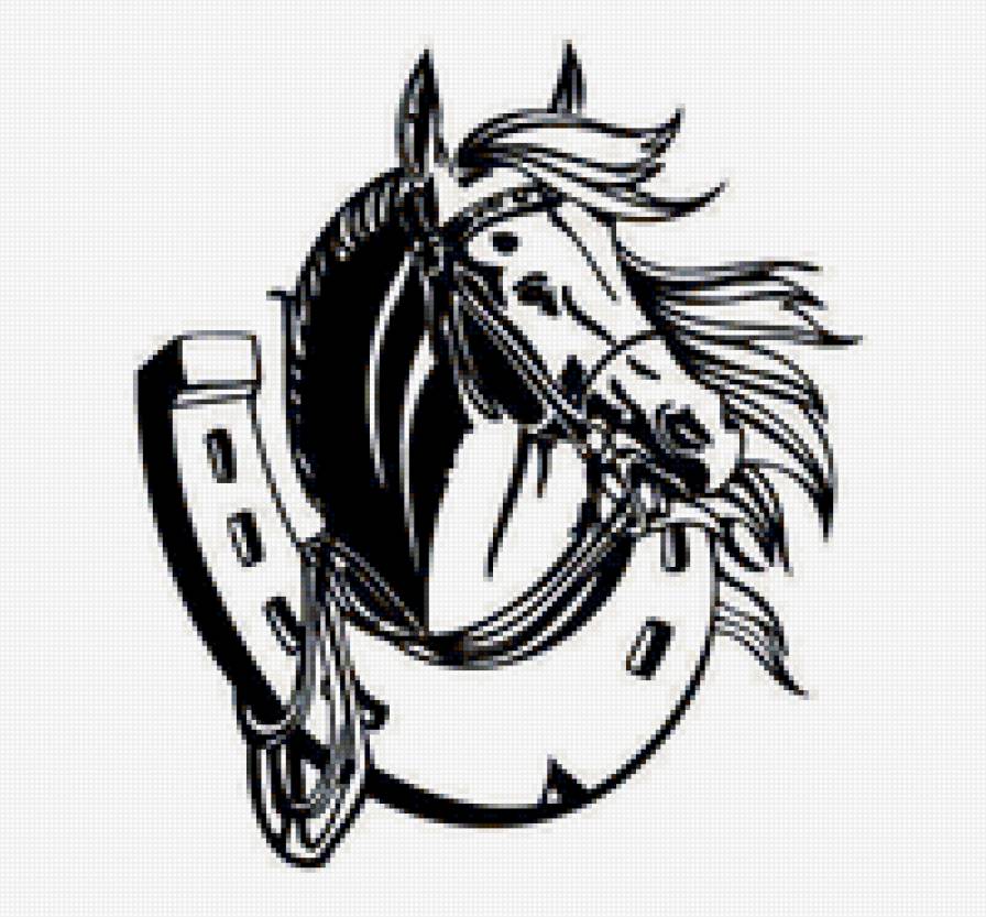 на счастье - лошадь, подкова - предпросмотр