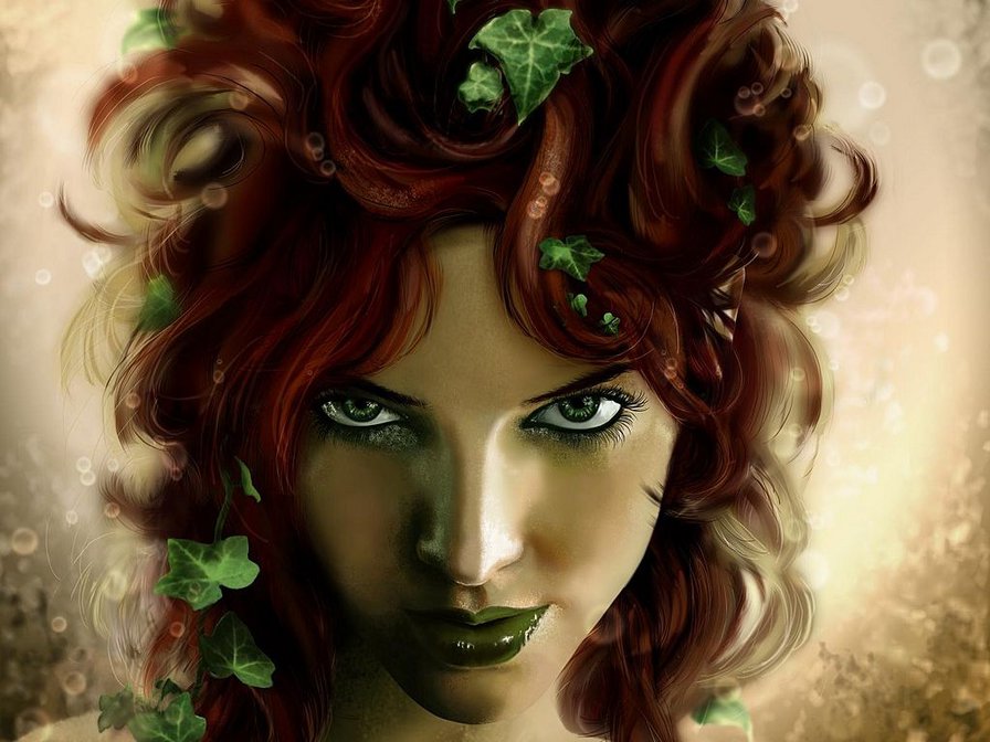 Девушка с зелеными глазами - девушка - оригинал