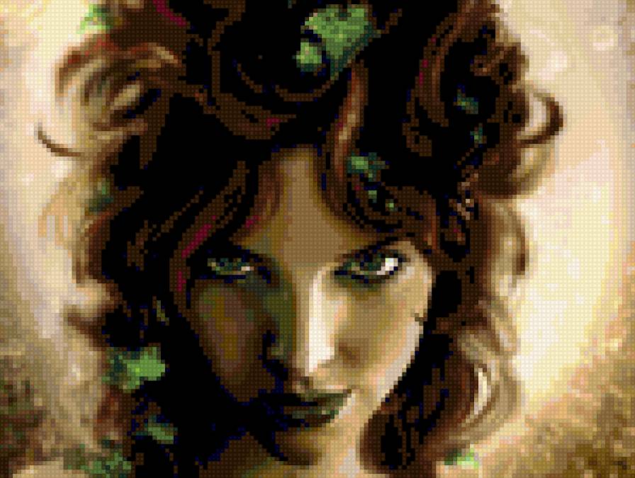 Девушка с зелеными глазами - девушка - предпросмотр