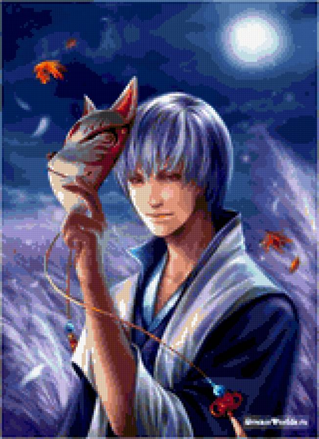 маска - юноша, аниме, маска - предпросмотр