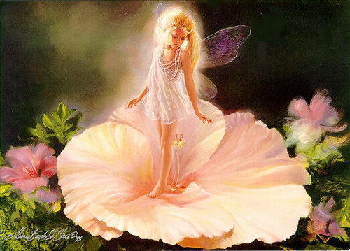 дюймовочка в цветке - девочка, цветок, дюймовочка - оригинал