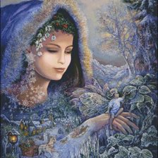 Схема вышивки «духът на зимата»