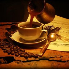 Оригинал схемы вышивки «Как манит и пьянит кофейный аромат...» (№189120)