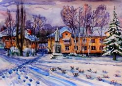 Зимний пейзаж - зима, пейзаж - оригинал