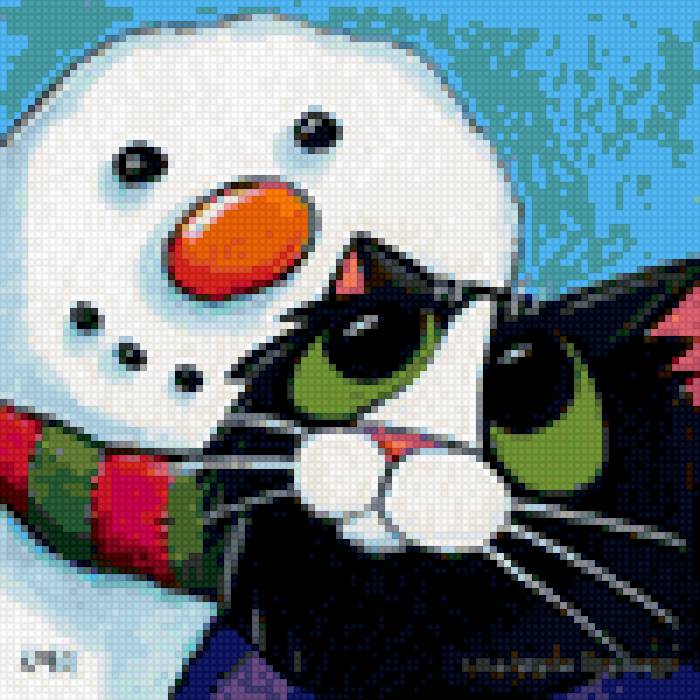 Котик на подушку - животные, кошка, юмор, картинка, кот, подушка - предпросмотр