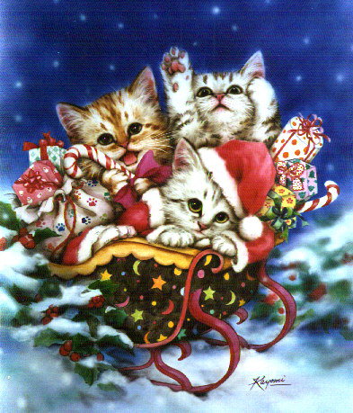 Радость Рождества - кошка - оригинал