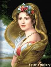 Схема вышивки «мадоната с воал»