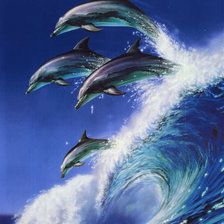 Схема вышивки «волны»