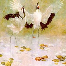 Схема вышивки «птицы»