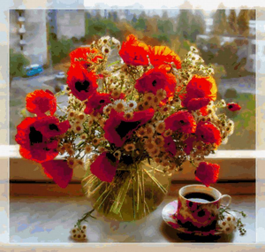 Колибри - цветы, птички, природа, птицы, картина, колибри, красота - предпросмотр