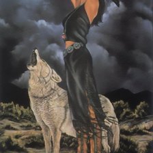 Схема вышивки «индианка»