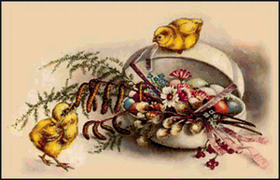 87765764 - весна, цветы, цветок, птицы, розы, букет, роза, птица - предпросмотр