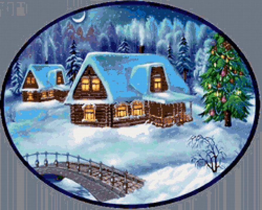 зима - пейзаж, зима, снег, новый год - предпросмотр