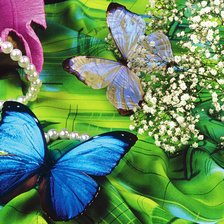 Оригинал схемы вышивки «бабочка» (№190052)