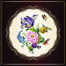 Схема вышивки «цветы»