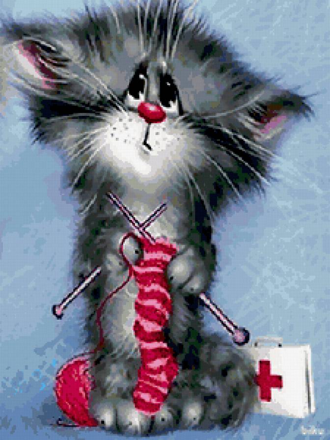 №190327 - картина, животные, кошки - предпросмотр