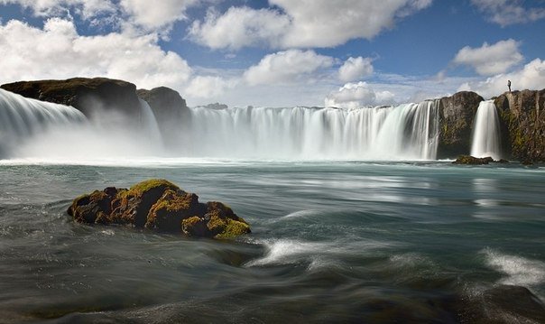 водопады - горы, река, лес, природа - оригинал