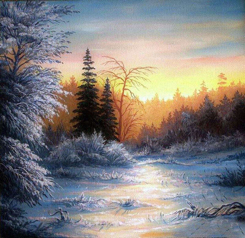 Зимняя сказка - времена года - оригинал