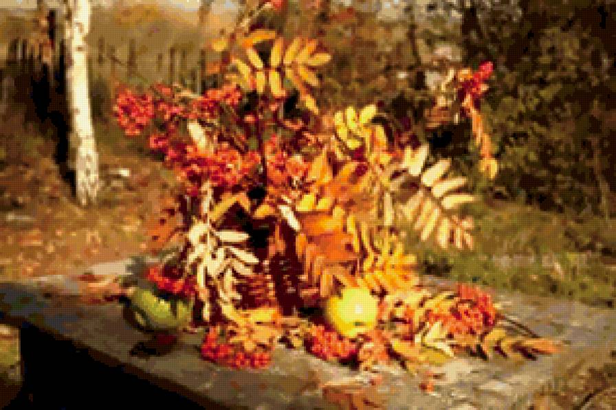 Рябиновый букет - осень, букет, рябина - предпросмотр