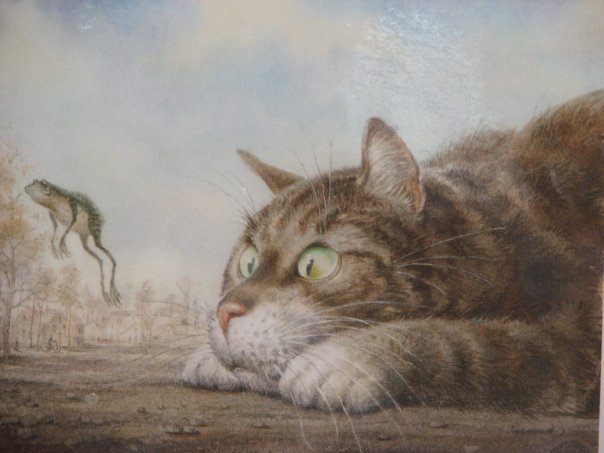 кот - лягушка..., кот - оригинал