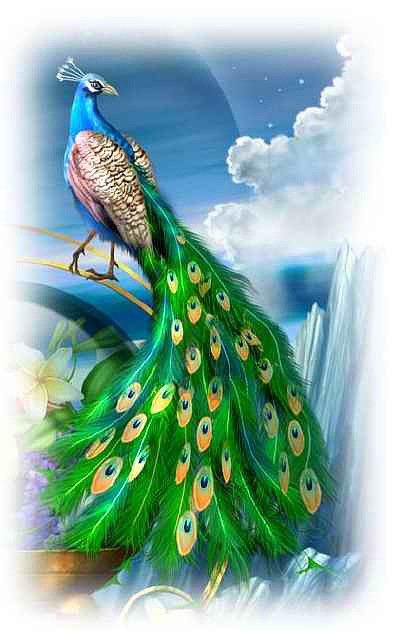 №191082 - пейзаж, животные, птицы - оригинал