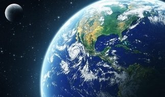 Планета ЗЕМЛЯ - луна, земля, космос, планета - оригинал