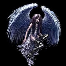 Схема вышивки «ангел»