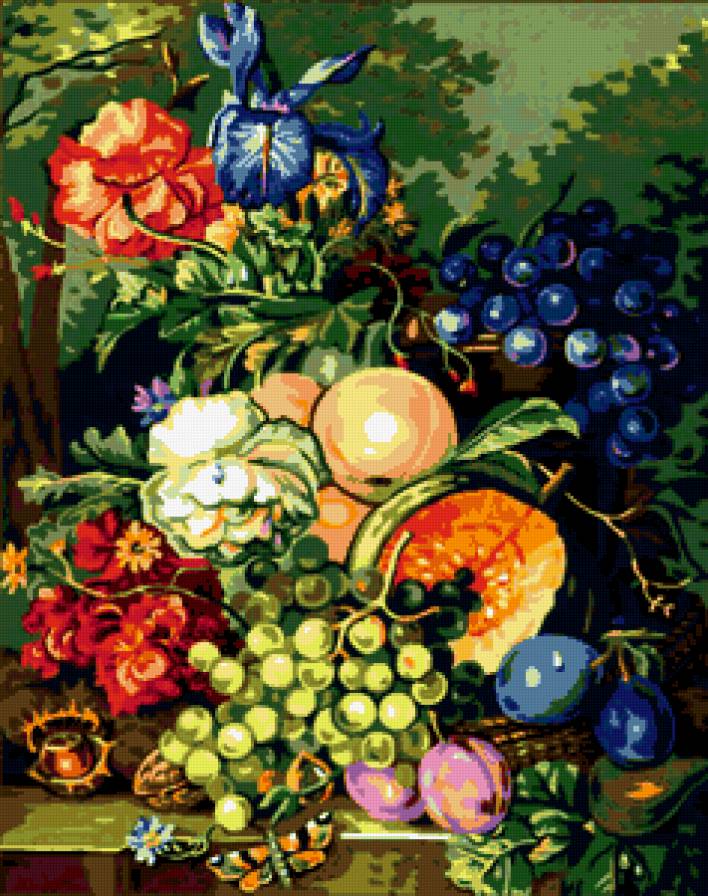 №191445 - цветы, для кухни, фрукты - предпросмотр