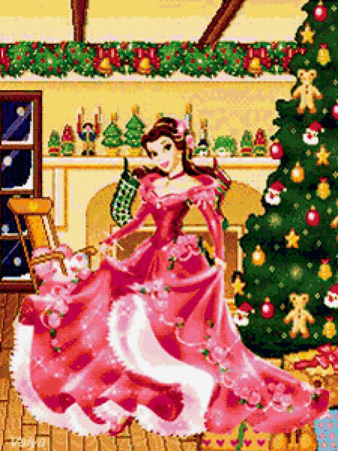 Рождество - праздник, принцесса, мультик, рождество - предпросмотр