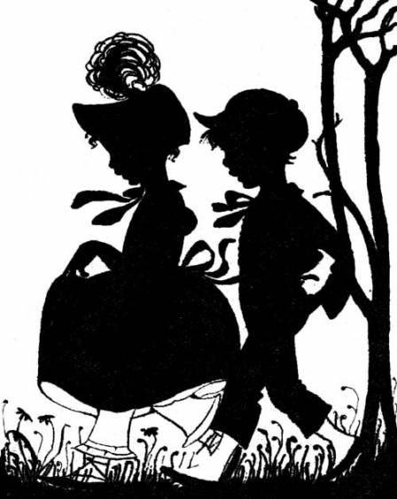 Дети - для детей, силуэт, картина - оригинал