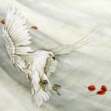 Оригинал схемы вышивки «белый орел» (№192117)