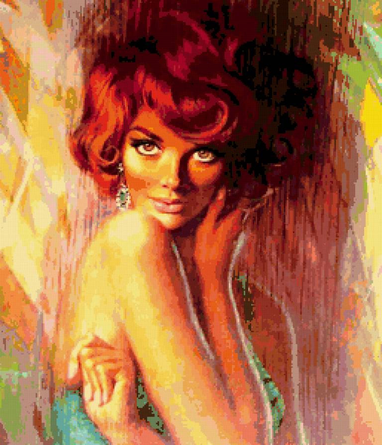 Женские образы - женские образы, девушка, портрет, картина - предпросмотр