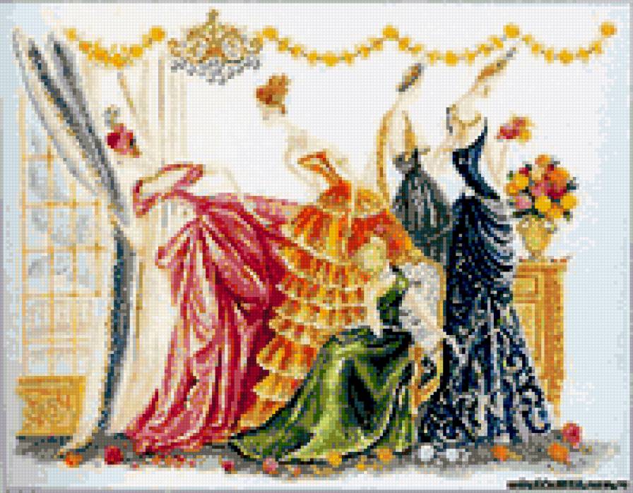 На балу - дамы, праздник, бал - предпросмотр