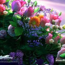 Схема вышивки «Цветы»