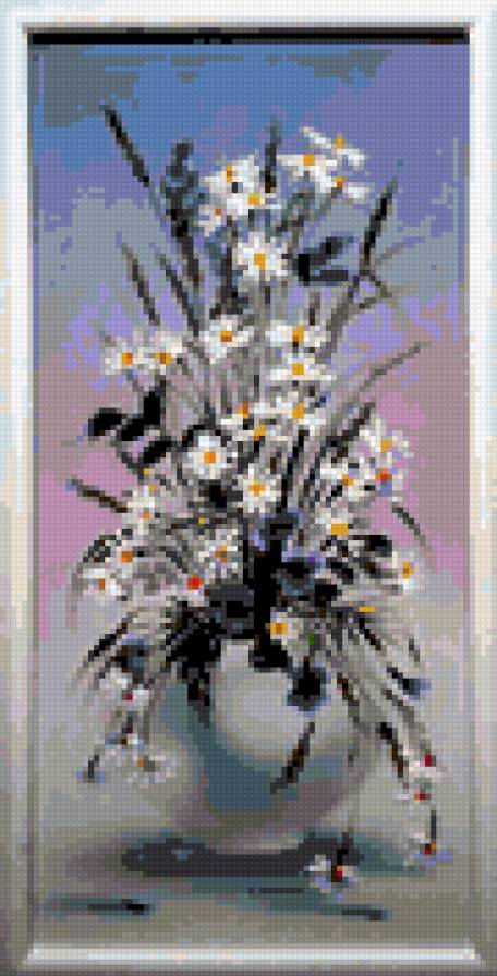 Ромашки в вазе - ваза, цветы, ромашки - предпросмотр