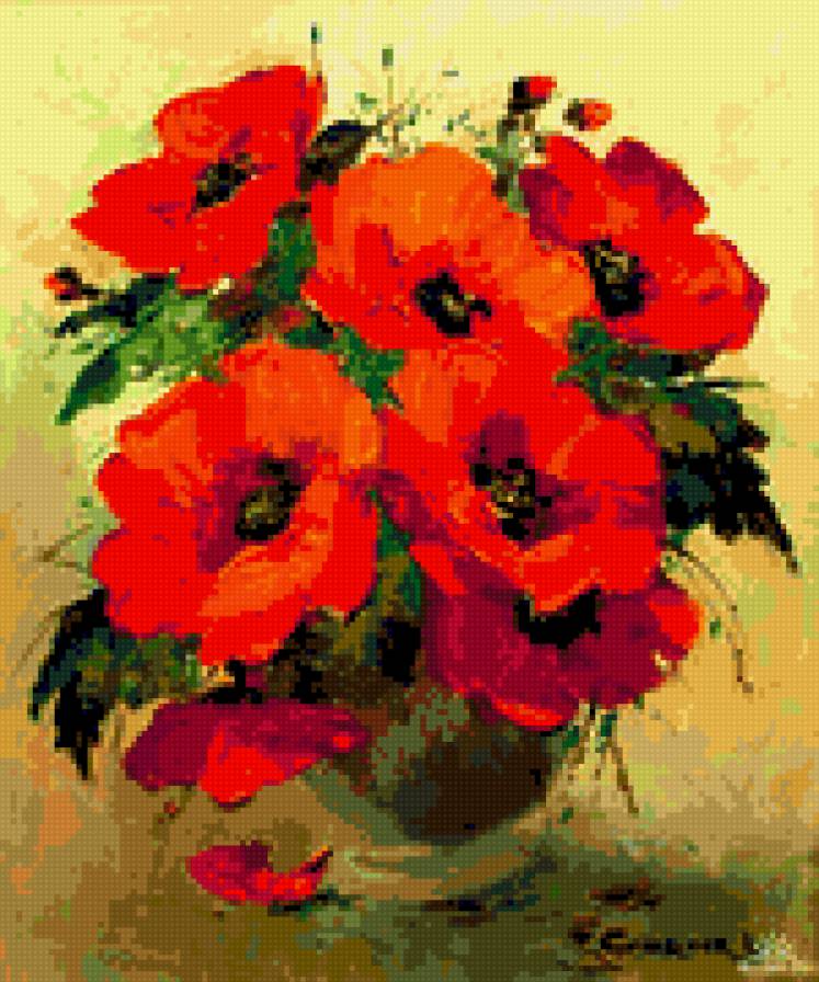 яркие маки - цветы, маки - предпросмотр