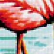 Предпросмотр схемы вышивки «фламинго» (№192418)