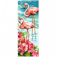 Оригинал схемы вышивки «фламинго» (№192418)