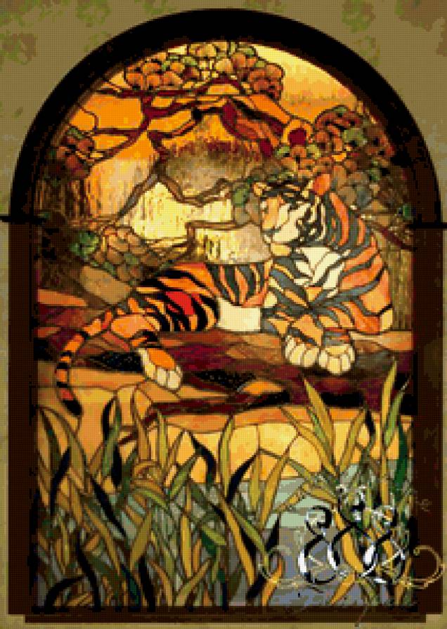 ИНТЕРЬЕРНОЕ ПАННО" ВИТРАЖНАЯ ТЕХНИКА" - предпросмотр