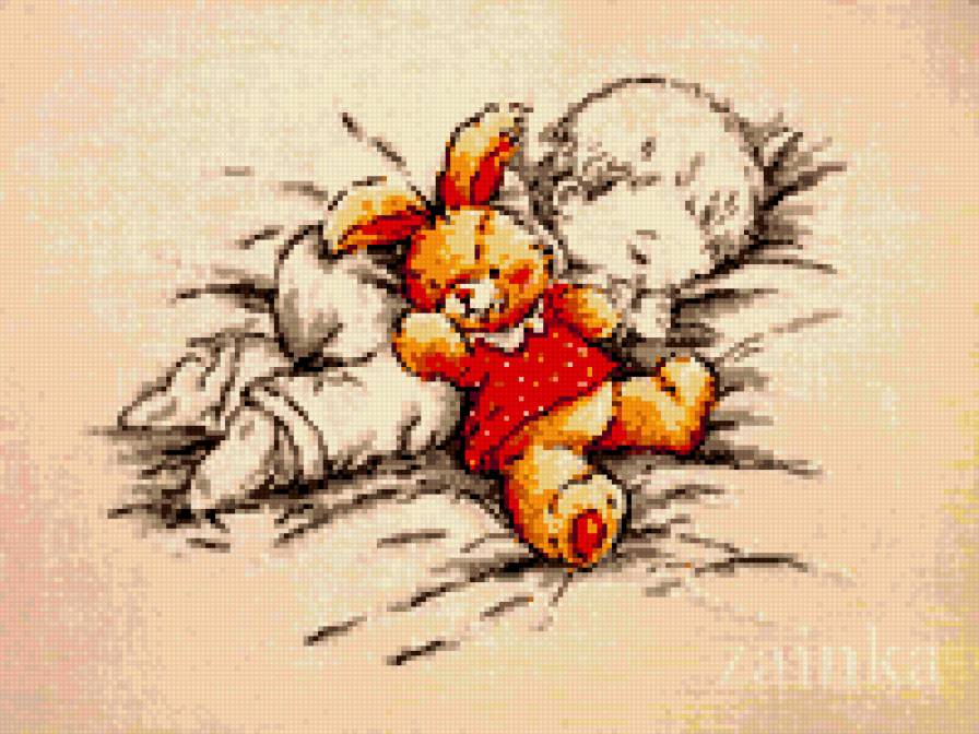 малыш и заяц - предпросмотр