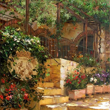 Схема вышивки «городской пейзаж»