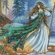 Схема вышивки «фея весны»