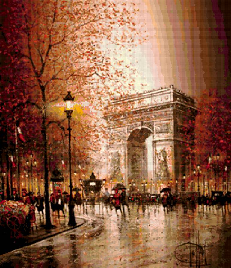 Триумфальная Арка - триумфальная арка, париж, франция - предпросмотр