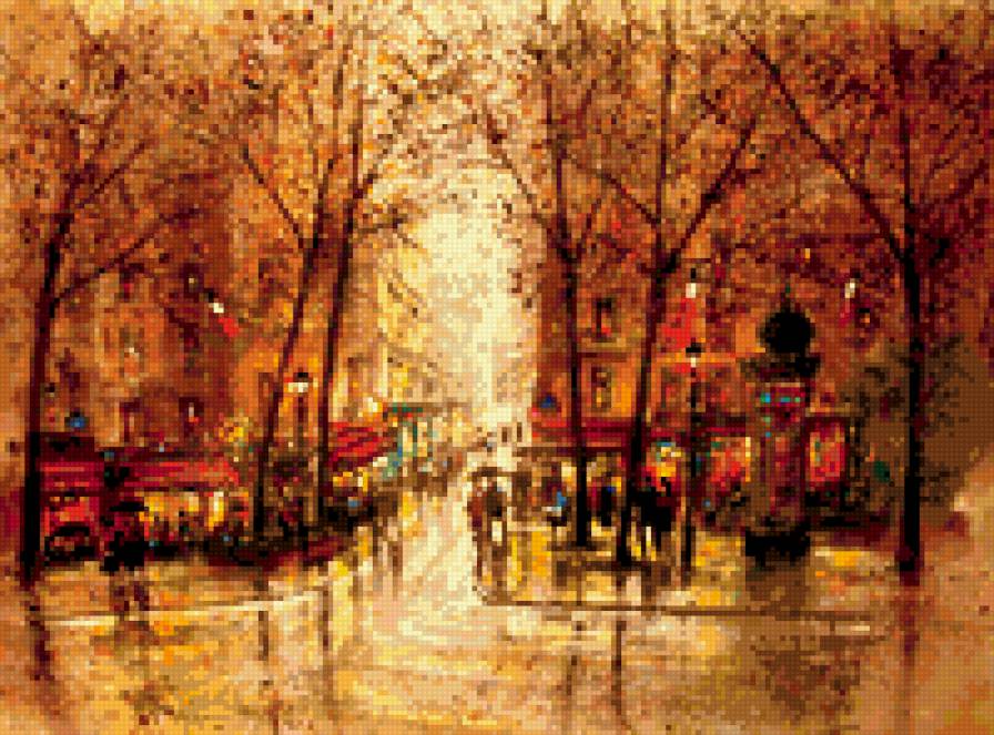 Узкая улочка - франция, париж - предпросмотр