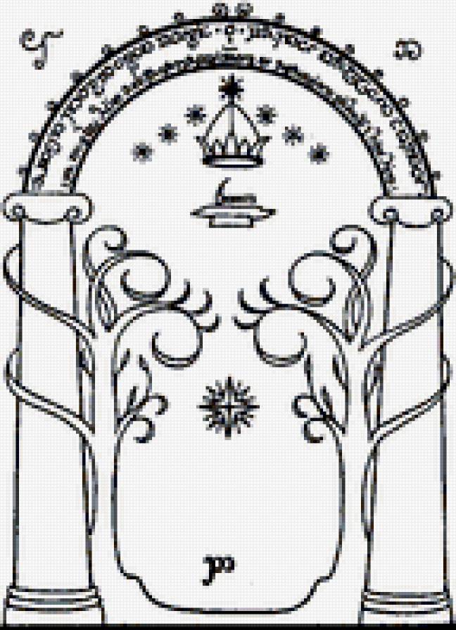 Ворота Мории - эльфы, властелин колец, фильмы, хоббит, гномы - предпросмотр